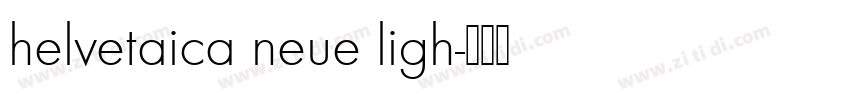 helvetaica neue ligh字体转换